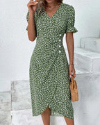Giselle | Floral V-Neck Dress