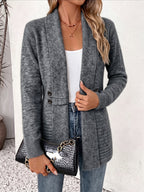 Xalviere | Elegant Women’s Cardigan – Open Front & Tapered Waist