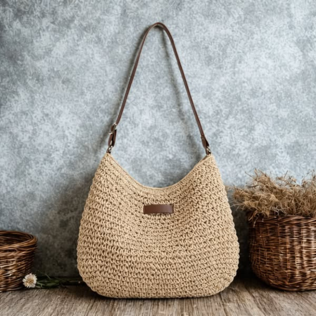 Simona | Elegant Braided Handbag