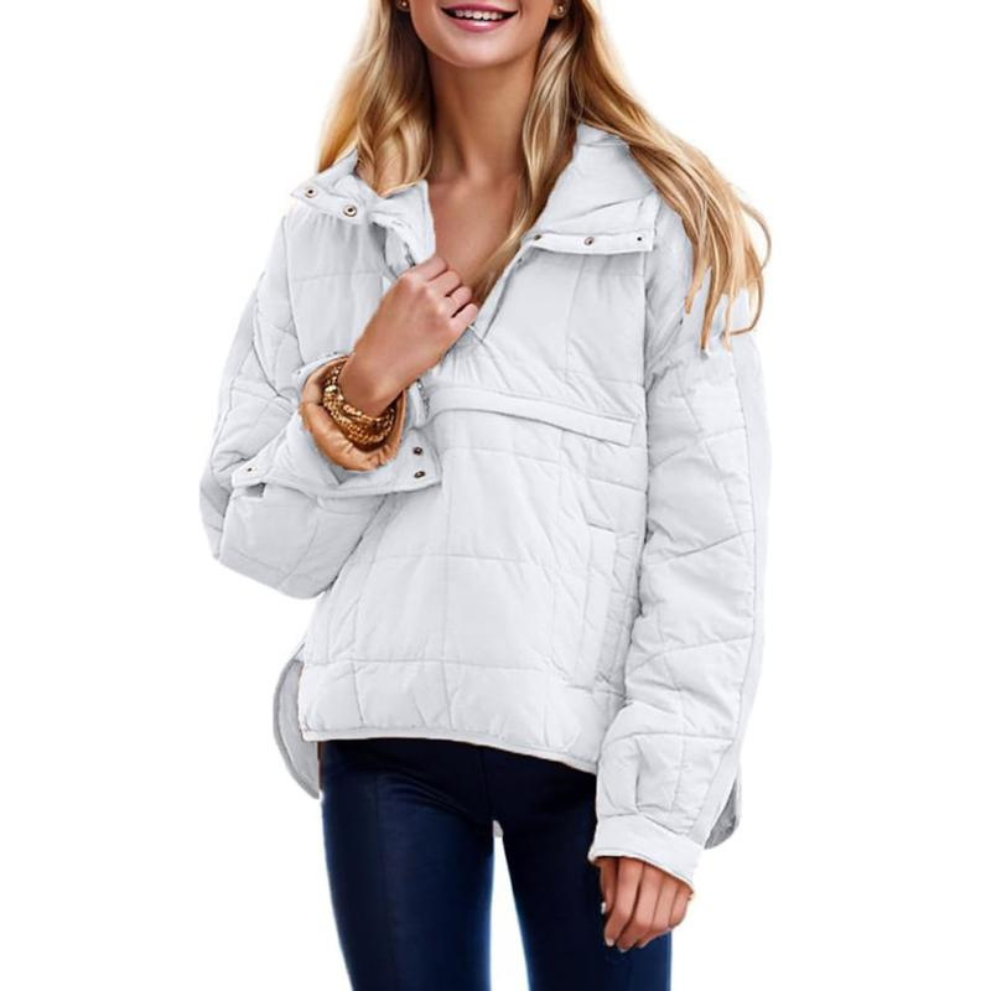 Joy | Oversized Hooded Pullover Hooded Jacket