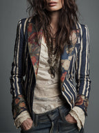 The Juniper™  | Bohemian Striped Blazer