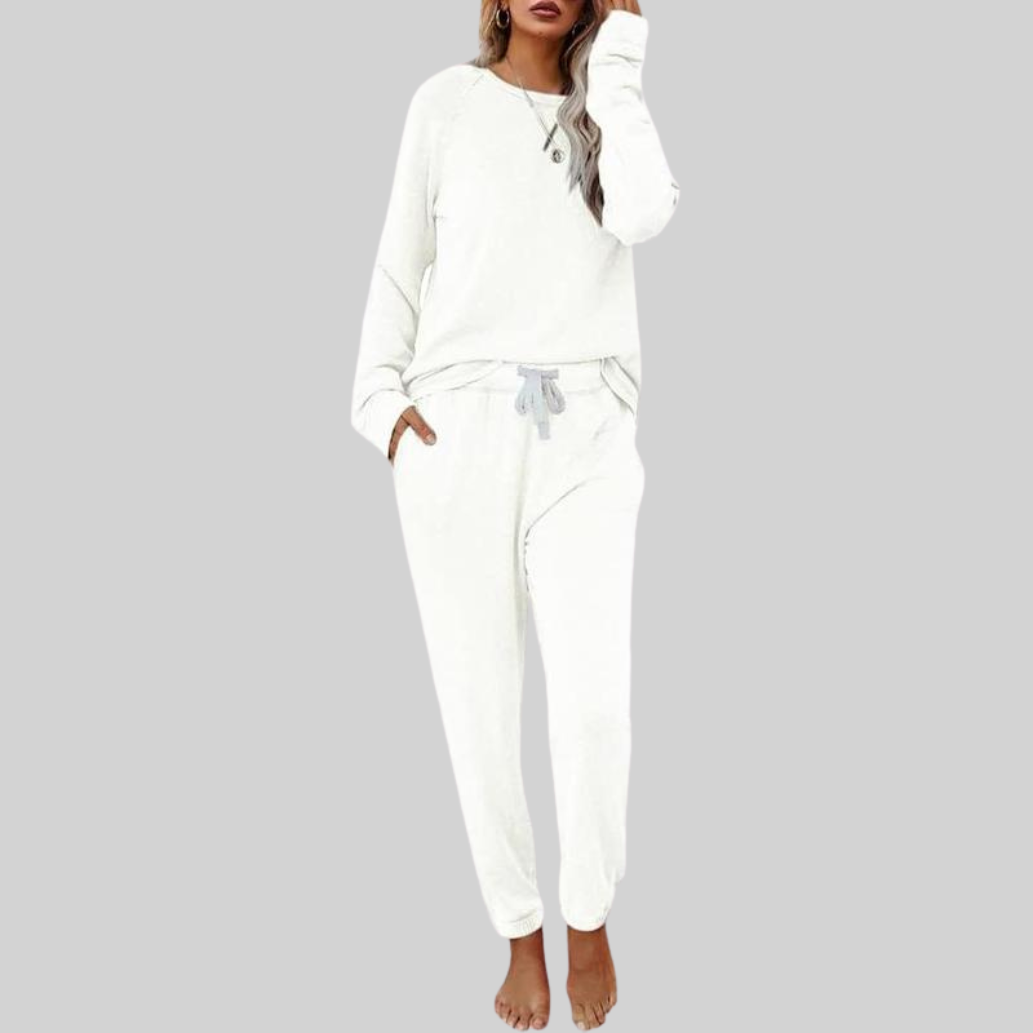 Jocelyn™| Casual Long Sleeve and Sweatpants Set