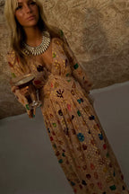 Isabelle | Golden Seashell Maxi