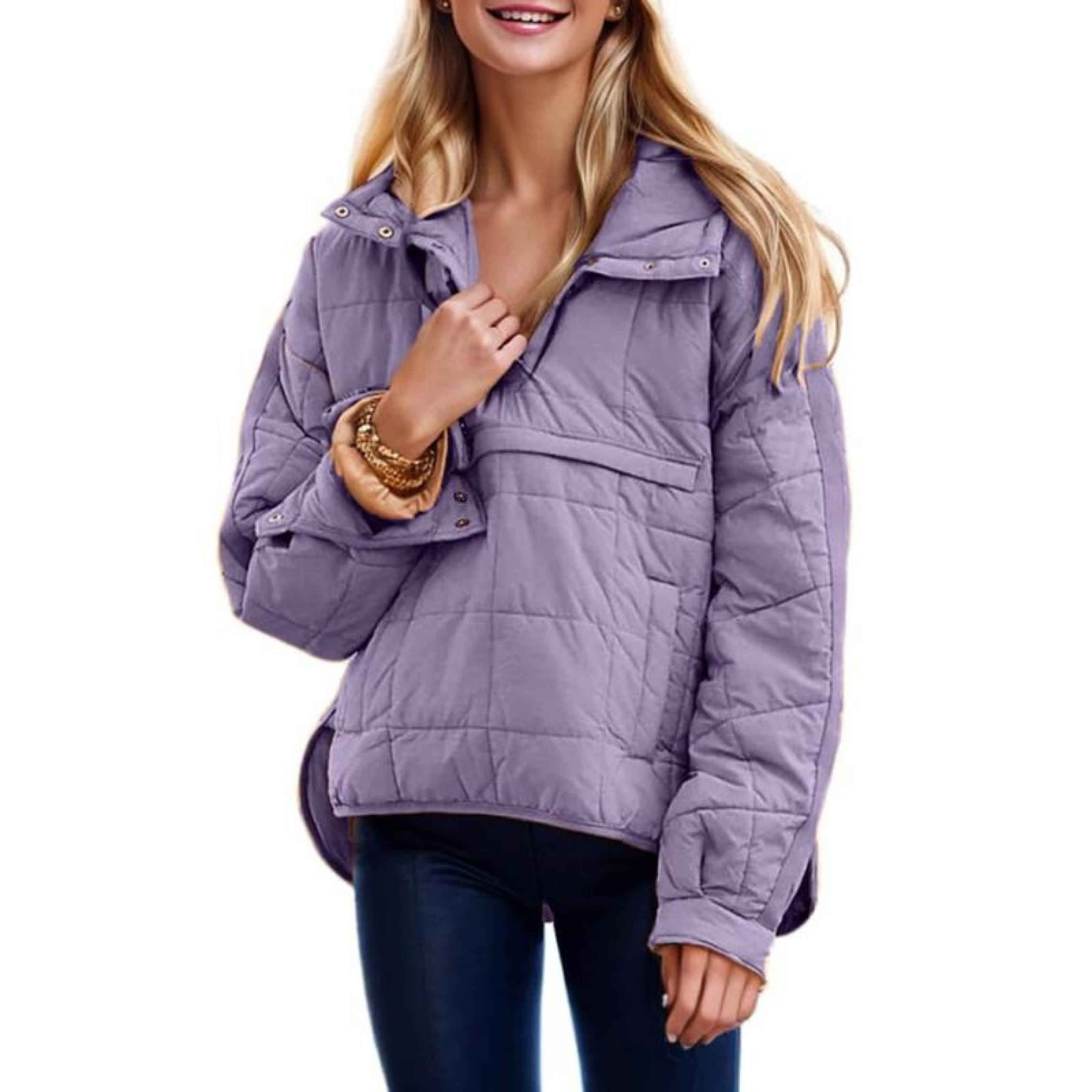 Joy | Oversized Hooded Pullover Hooded Jacket