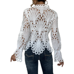 SARAH™ – Modern Hollow Detail Blouse