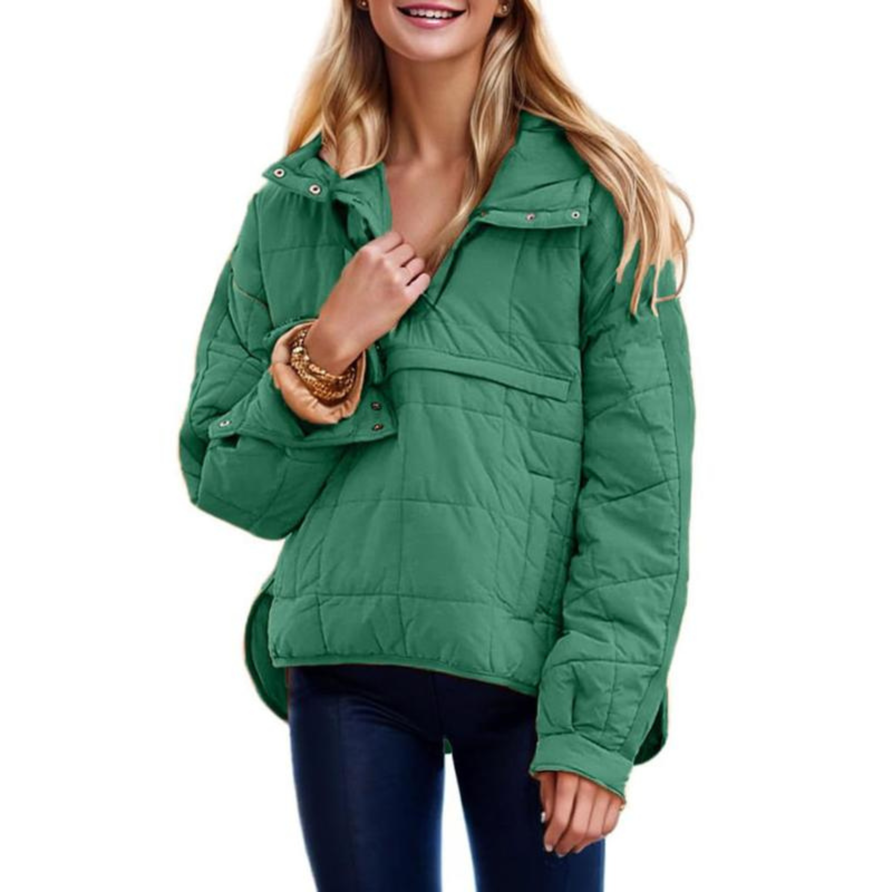 Joy | Oversized Hooded Pullover Hooded Jacket