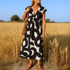 Valérie | Flowing V-neck Dress