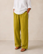 Amalia | Pantalon fluide en coton et lin