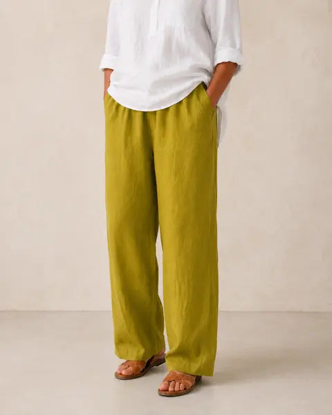 Amalia | Pantalon fluide en coton et lin