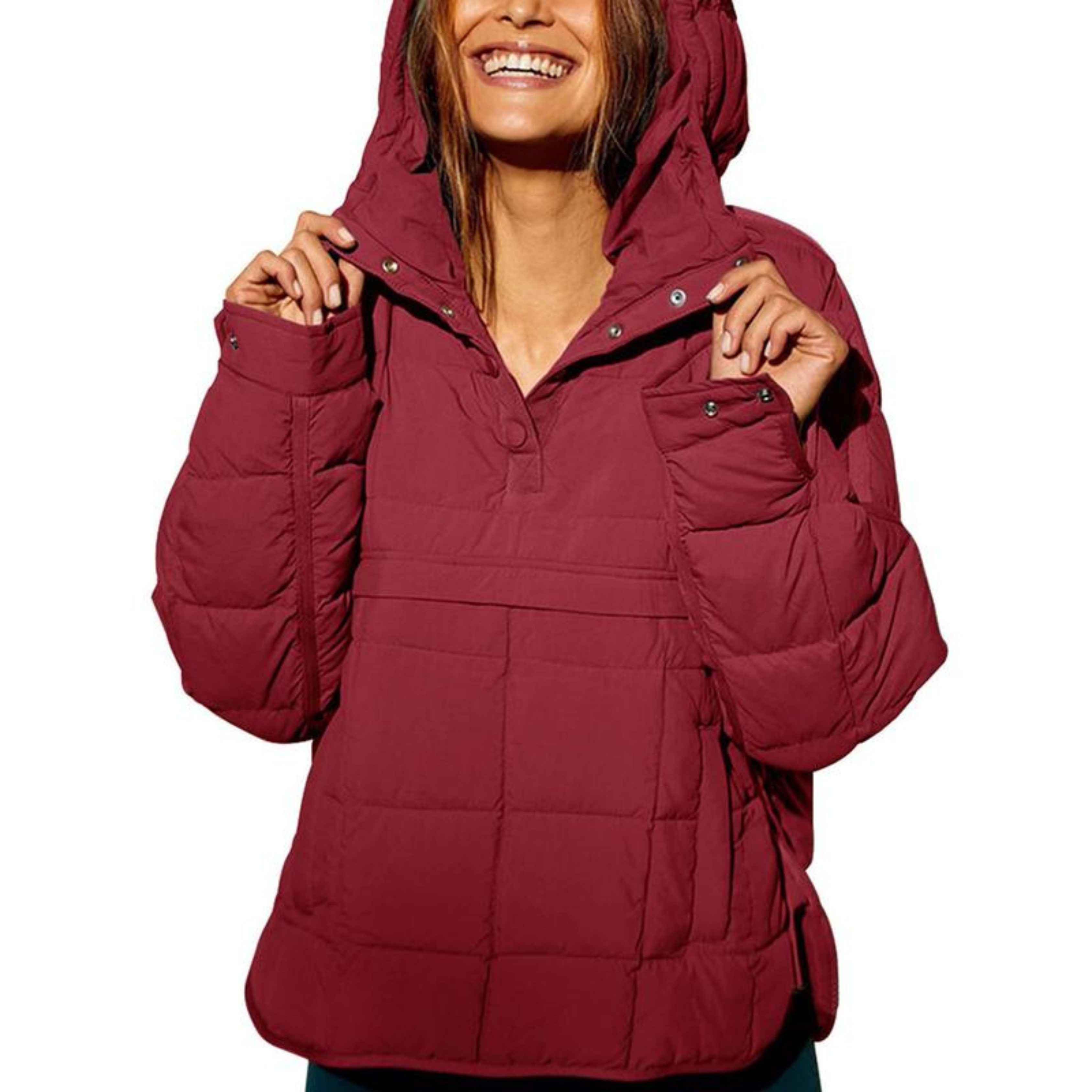 Joy | Oversized Hooded Pullover Hooded Jacket