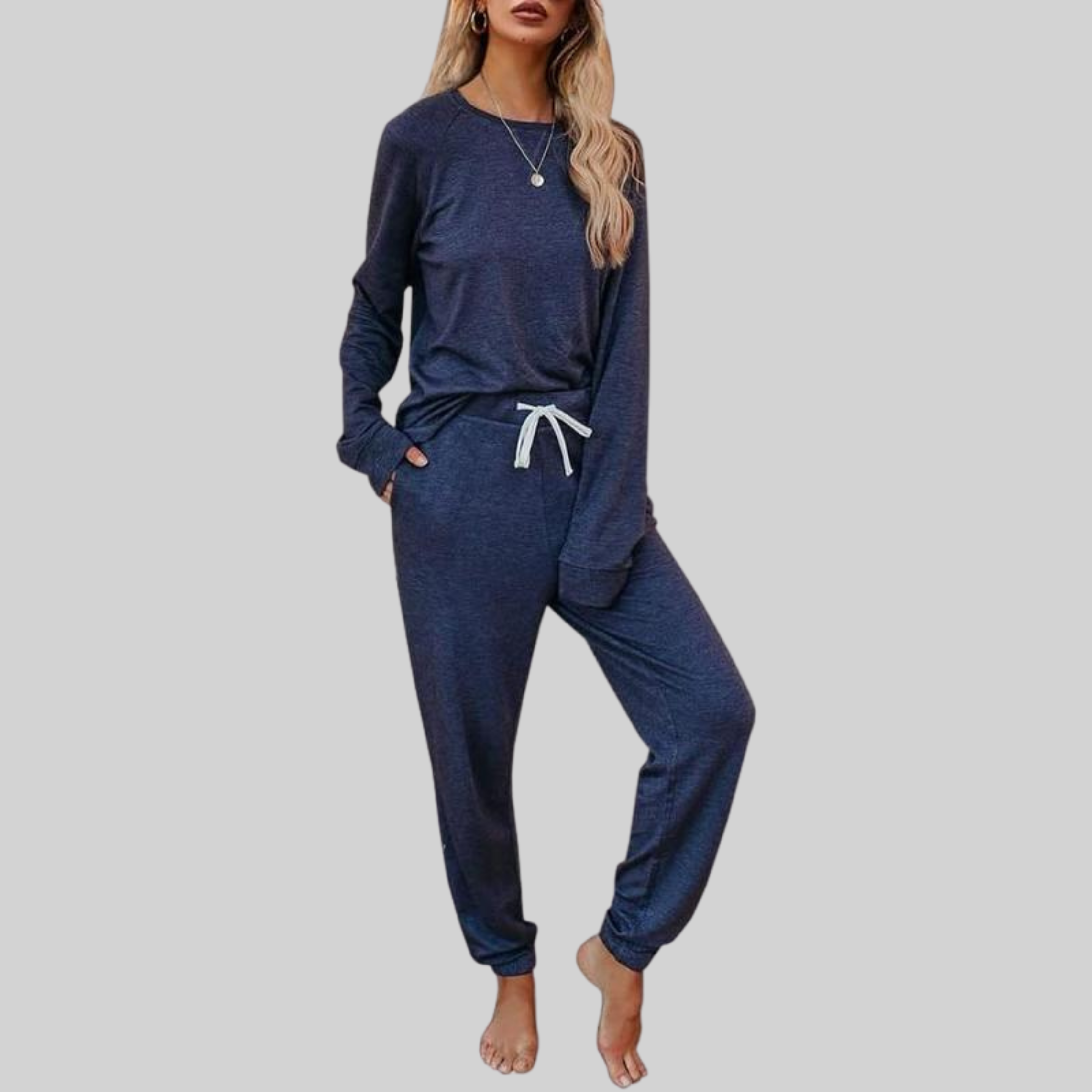 Jocelyn™| Casual Long Sleeve and Sweatpants Set