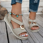 Emilia - Casual Buckle Flat Sandals