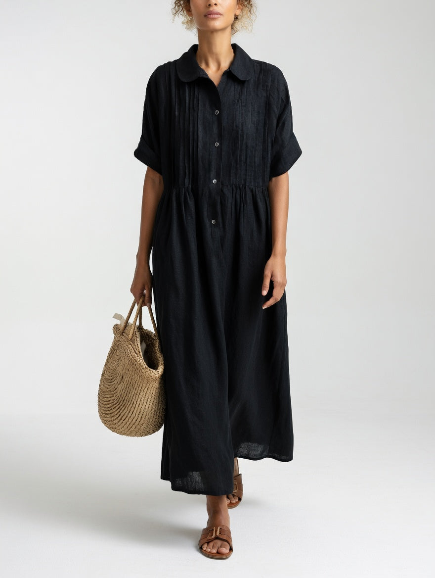 Lysandra™ —  Flowy summer shirt dress