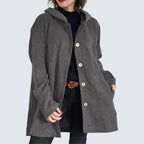 Cordia | Corduroy Hooded Cardigan