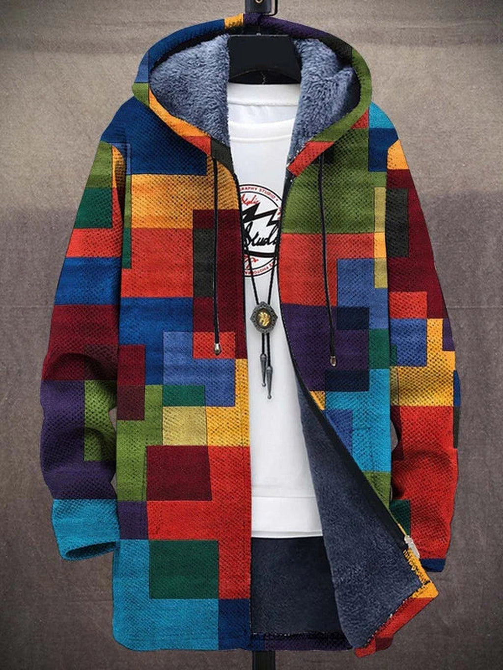 Jacqueline | Luxurious, artistically inspired zip-up hoodie