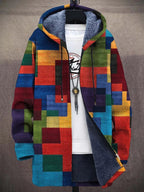 Jacqueline | Luxurious, artistically inspired zip-up hoodie