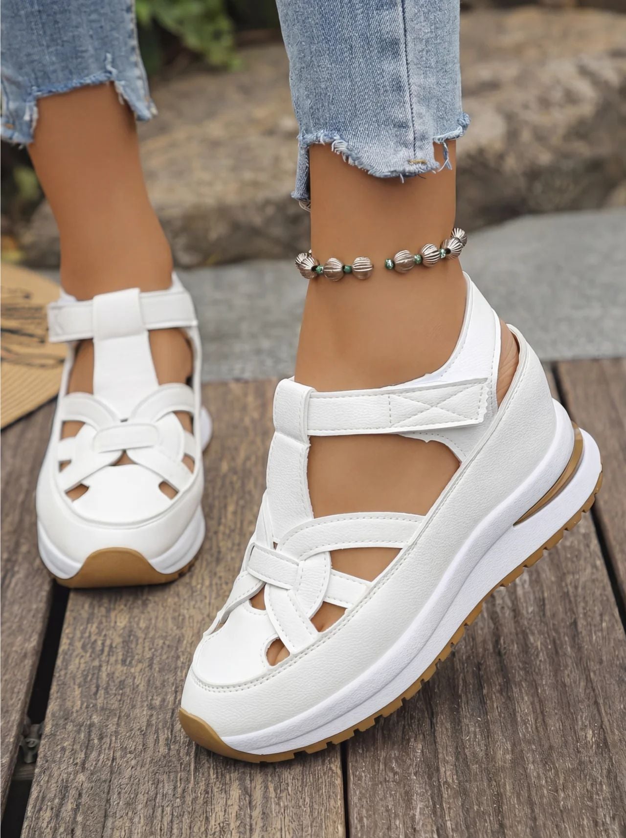 Duna - Comfortable wedge sandals for women