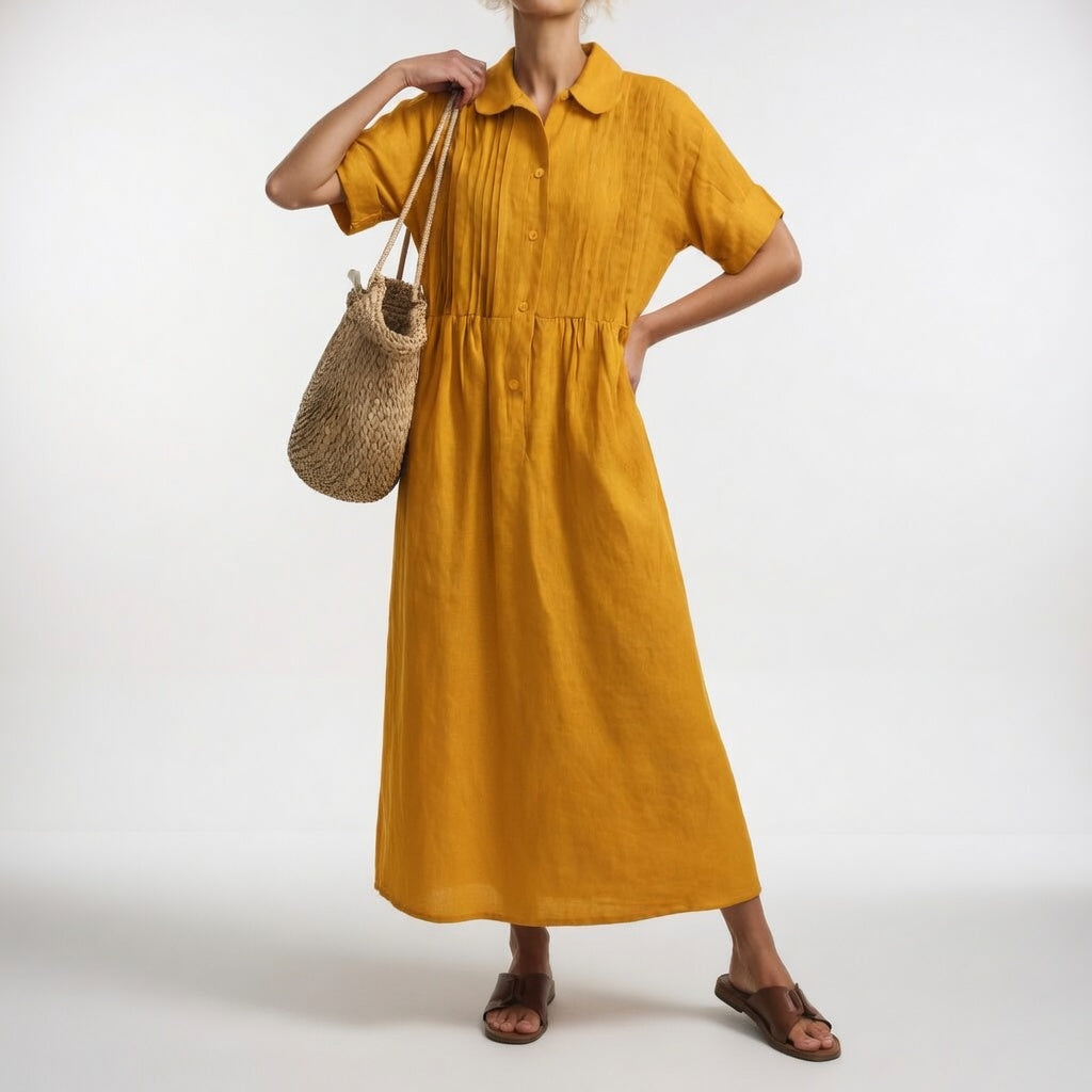 Lysandra™ —  Flowy summer shirt dress
