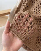 Edith™ | Open-Knit V-Neck Jumper