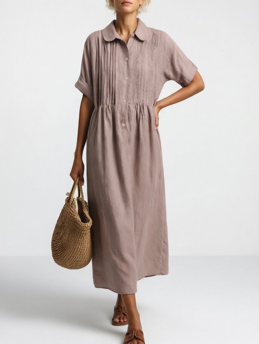 Lysandra™ —  Flowy summer shirt dress