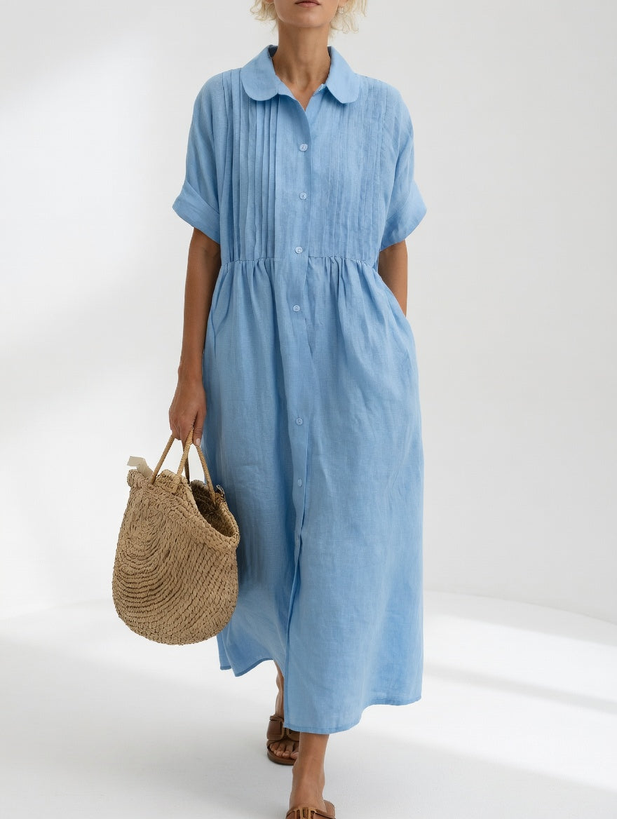 Lysandra™ —  Flowy summer shirt dress