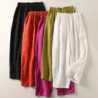 Amalia | Pantalon fluide en coton et lin