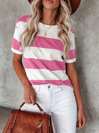 KAELY™ | Women Easygoing Classic Stripe Tee