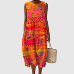 Faye | Sunset Midi Dress