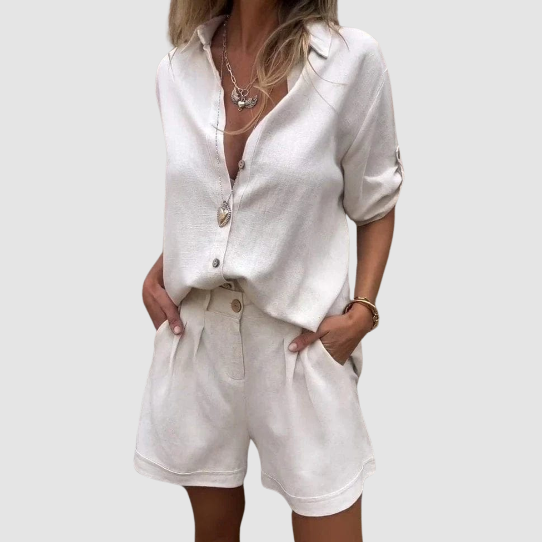 Alba™ Summer Set | Lightweight Top and Relaxed Trousers
