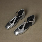 Estelle | Retro Leather Flats
