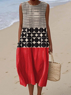 Jane | Colourblock Midi Dress