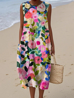 Ava | Floral Midi Dress
