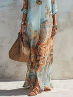 Cleo | Elegant Mediterranean Shirt Dress