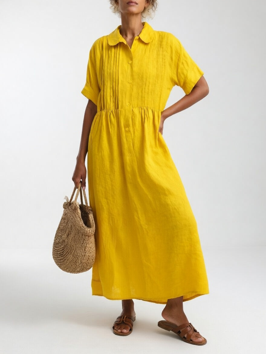 Lysandra™ —  Flowy summer shirt dress