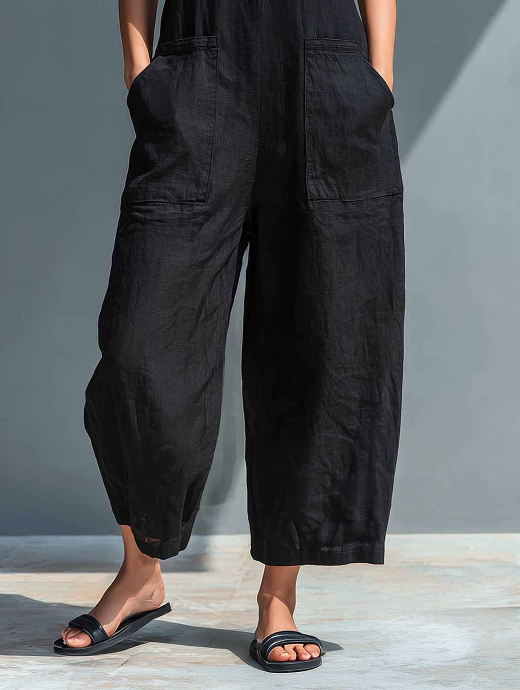 Claire | Sleeveless Linen Jumpsuit