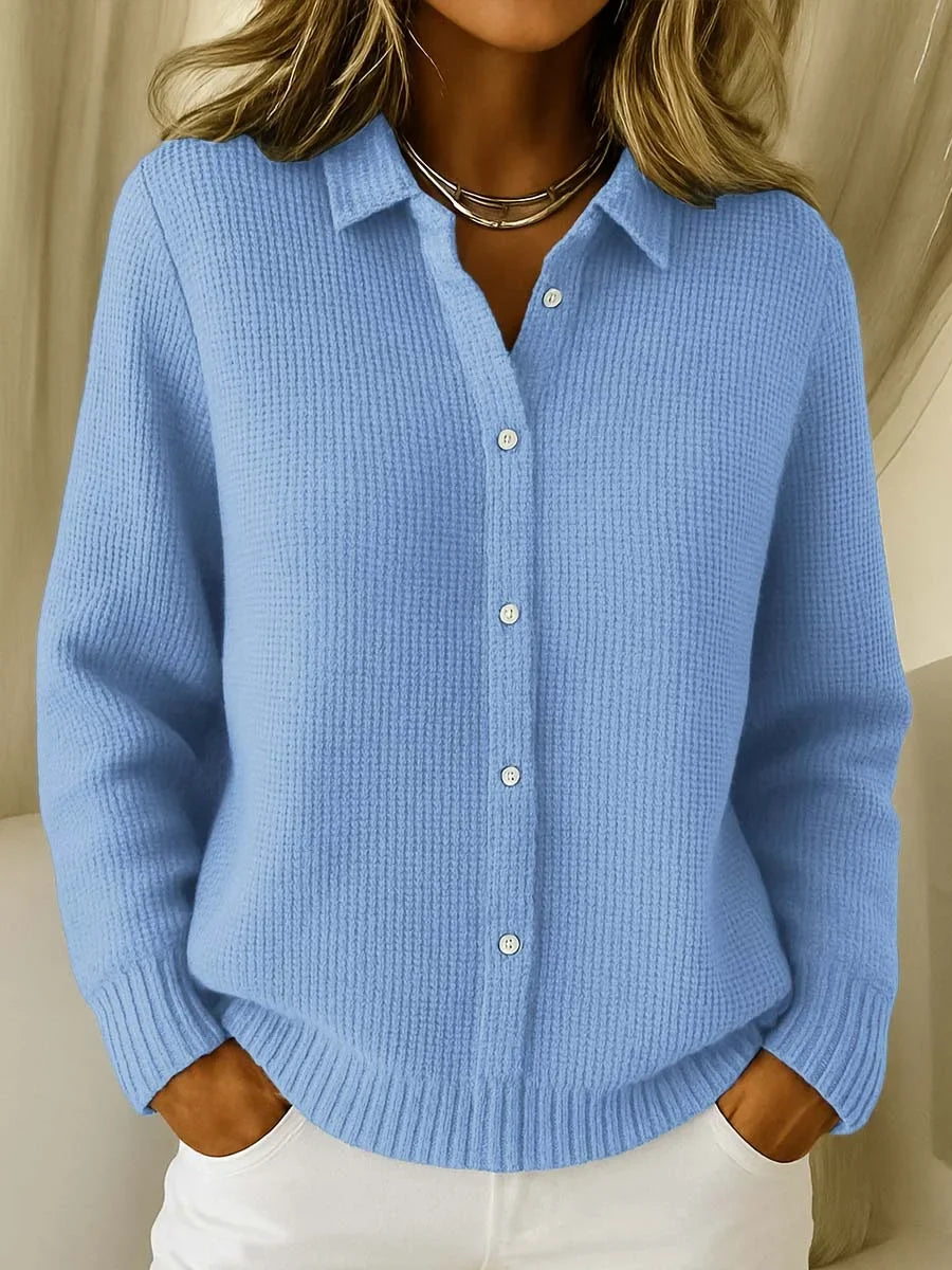 Nivra™ | Knitted jumper with a collar
