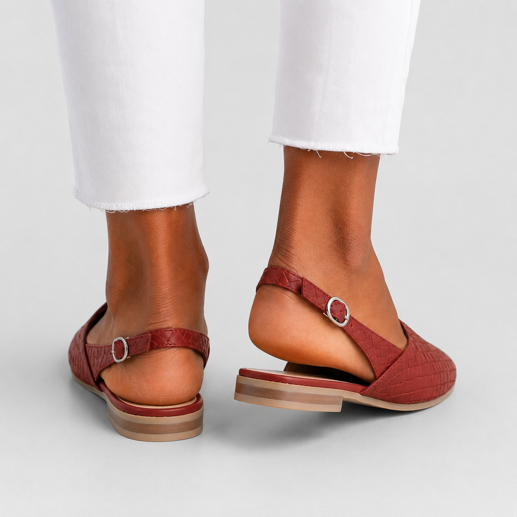 Simone | Braided Loafers with a Back Strap