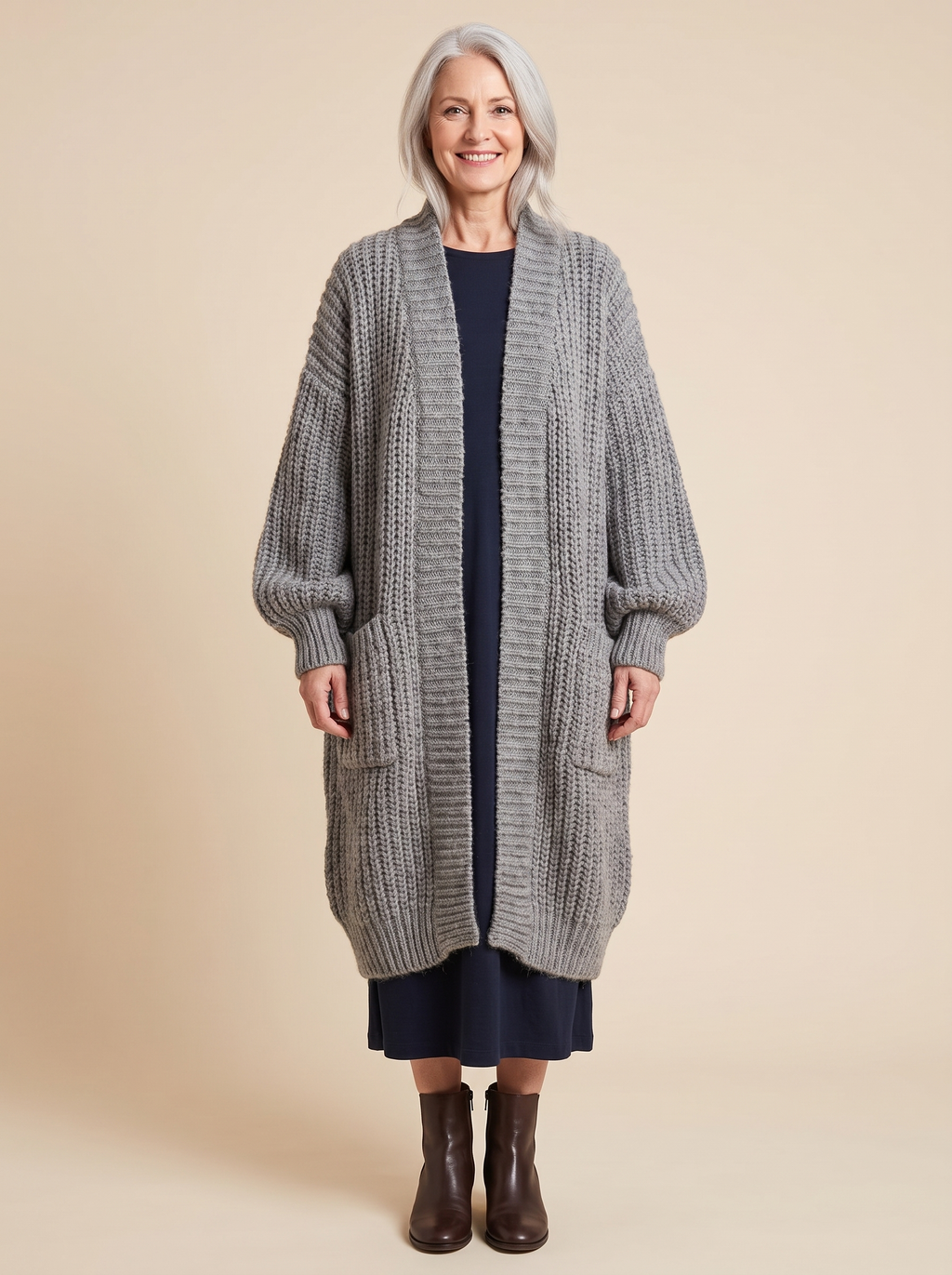 Lenie | Long Cardigan with Pockets