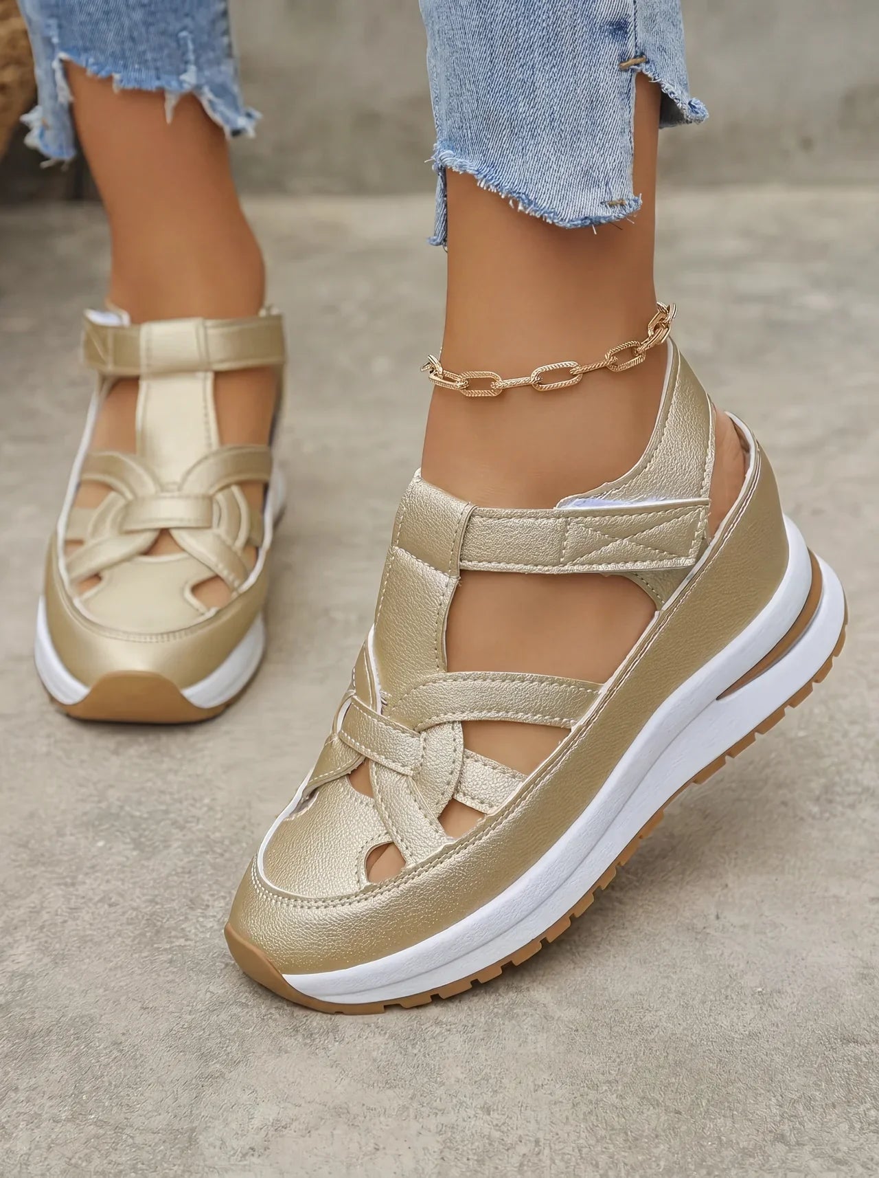 Duna - Comfortable wedge sandals for women