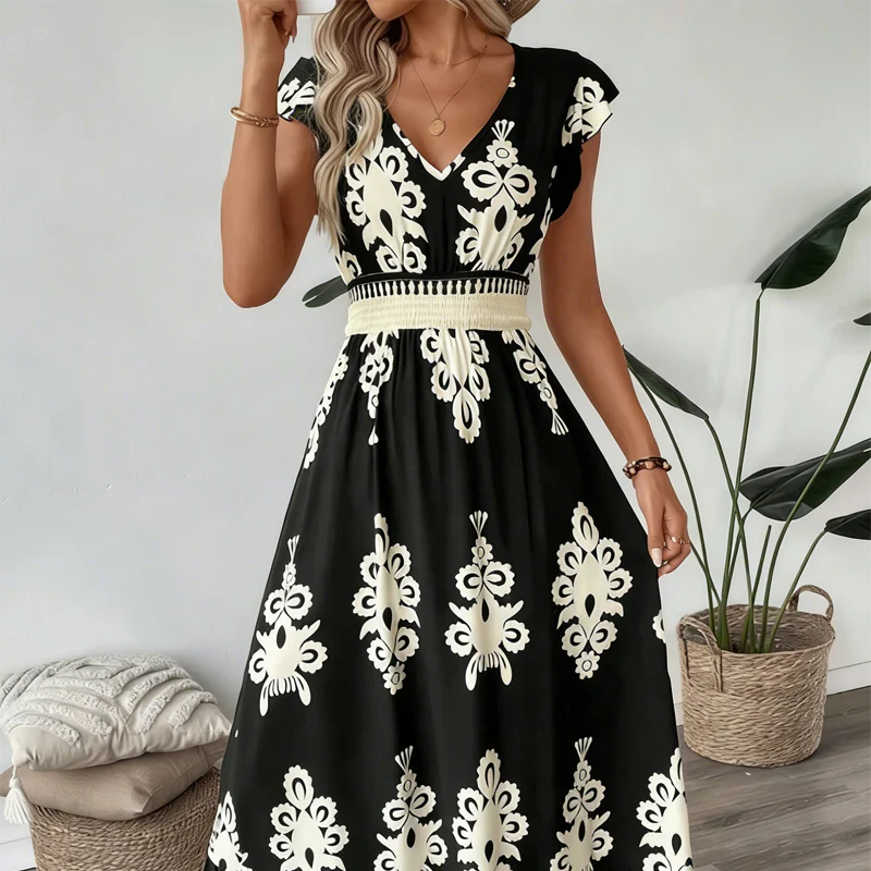 Candela - maxi dress with a V-neck