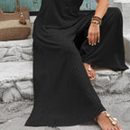 Azeloria - Women's Sleeveless Wide-Leg Jumpsuit with Pockets