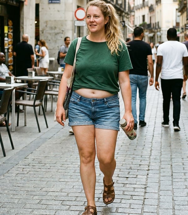 Zeni - High-Waisted Sports Shorts with Deep Pockets